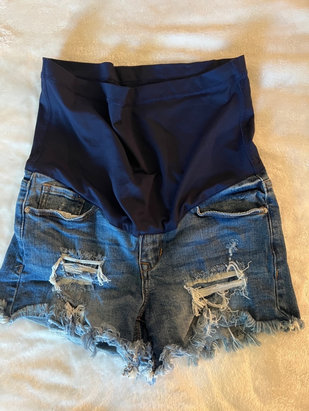 Pinkblush Maternity Denim Shorts